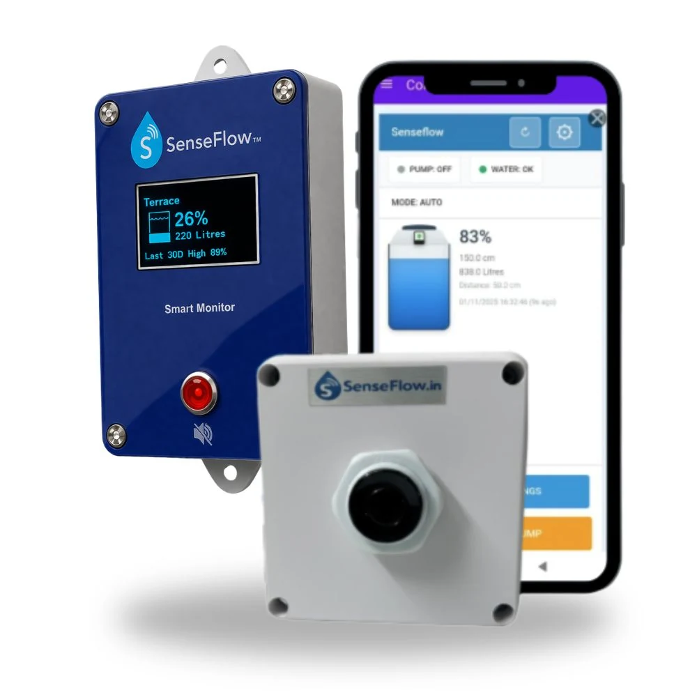 SenseFlow Monitor - Intelligent Pump Monitoring with 24/7 Pump Monitoring and Best Water Sensor Technology